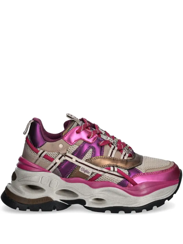 Buffalo logo-print Sneakers Purple FARFETCH HK