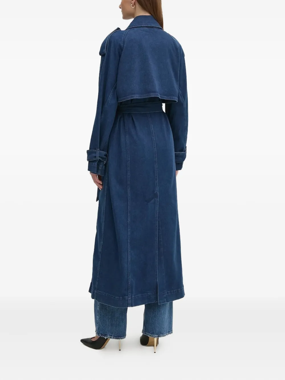 IVY OAK Trenchcoat met ceintuur Blauw