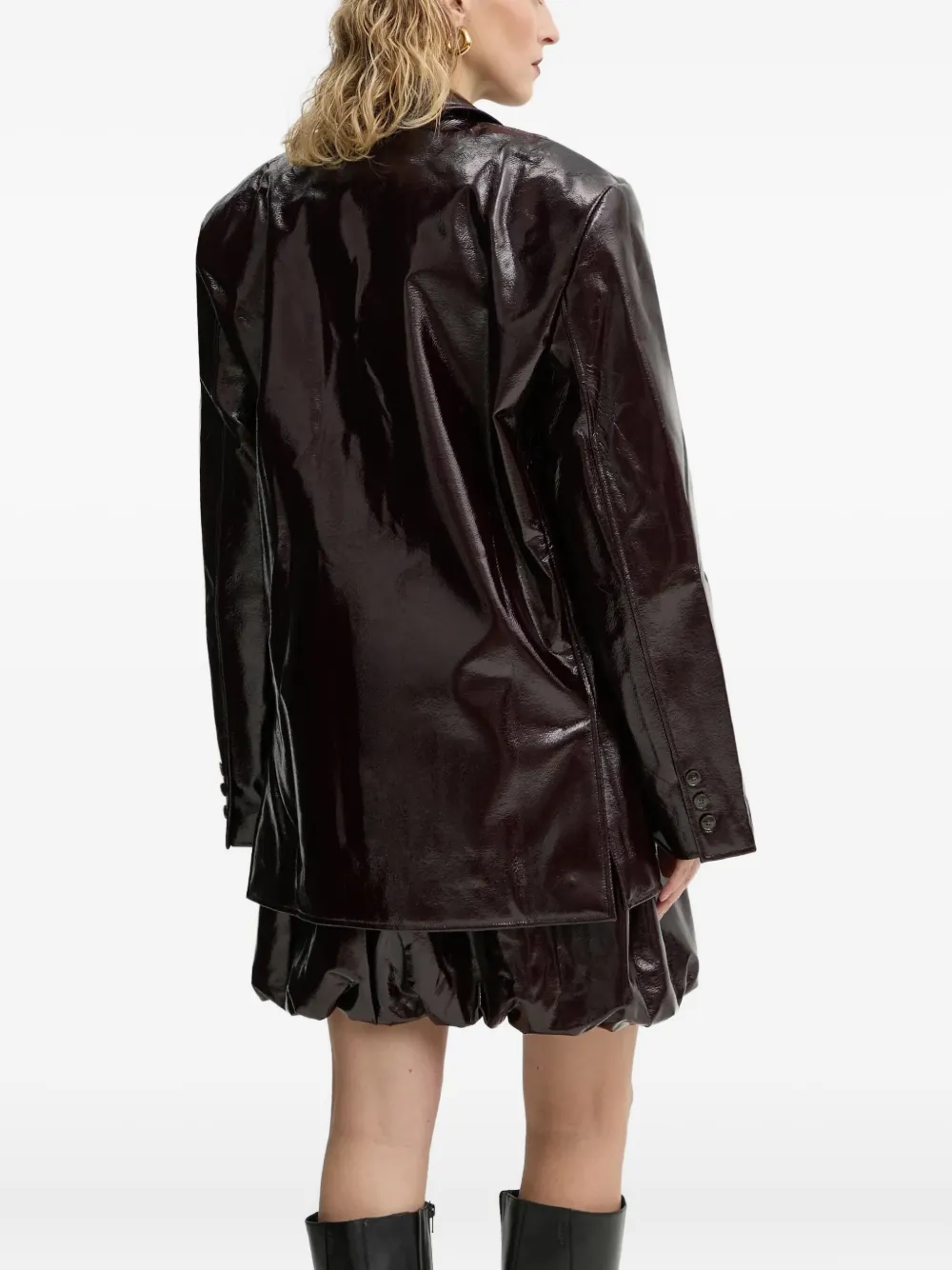 Herskind Pocket Button Overshirt In Brown