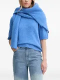 Gestuz turtleneck ribbed sweater - Blue
