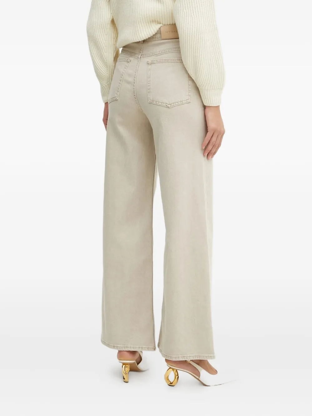 IVY OAK Prijanka wide-leg jeans - Beige