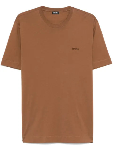 Zegna logo-embroidered T-shirt