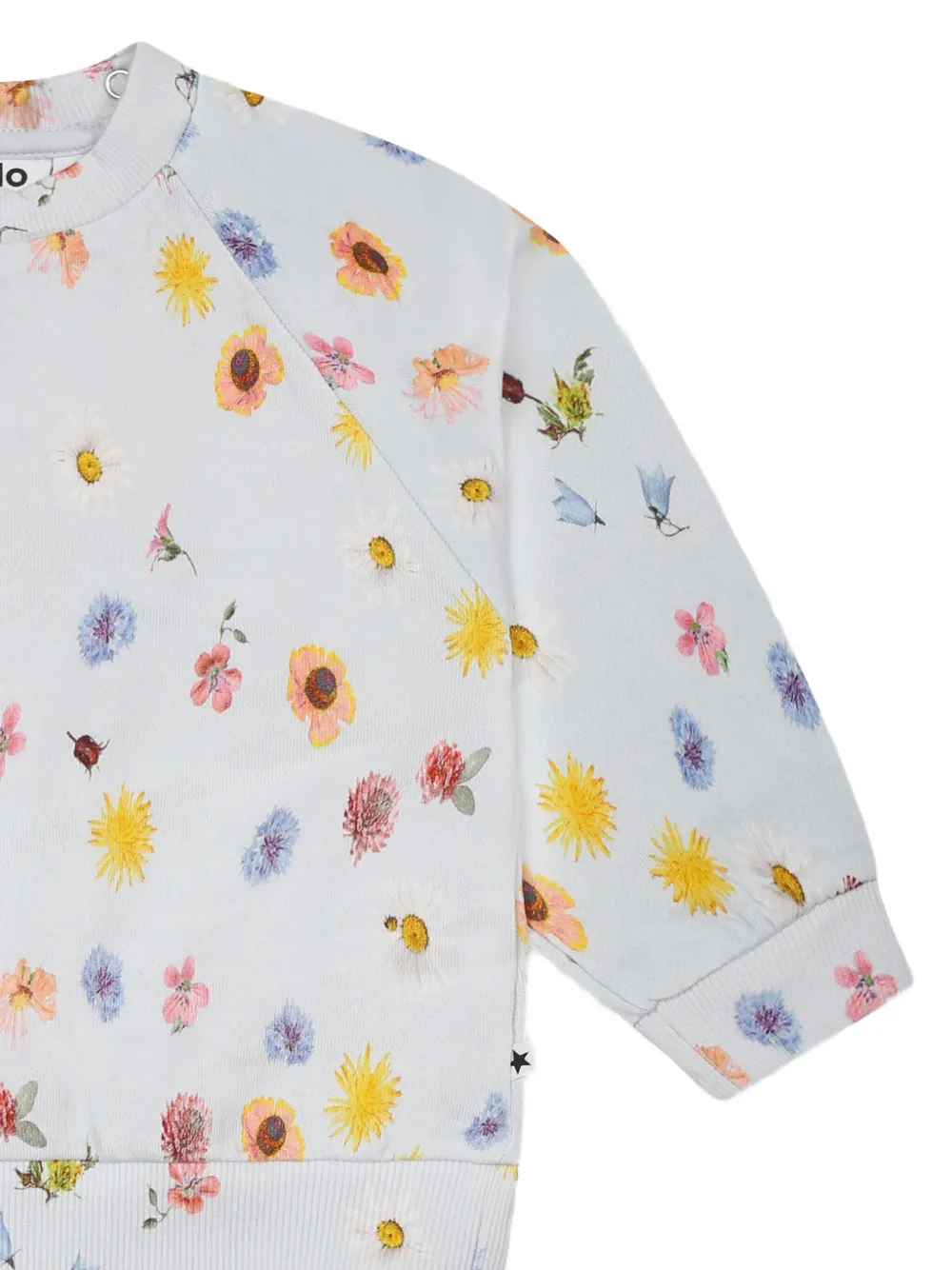 Molo Sweater met bloemenprint Blauw