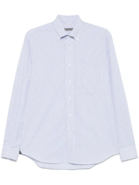 Corneliani camisa con rayas estampadas