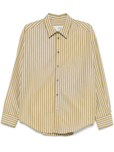 AMI Paris camisa con rayas estampadas