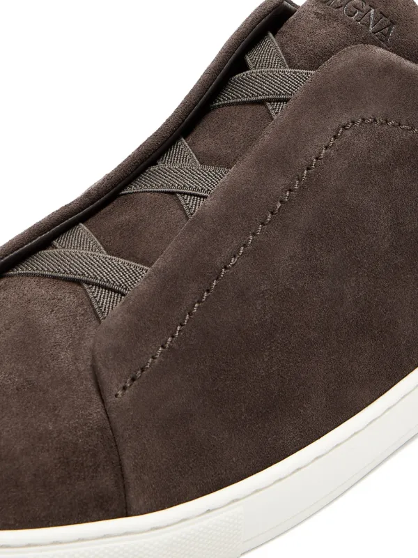 【関税込み】ZEGNA ブラウン Triple Stitch スニーカー Zegna Triple Stitch スニーカー | ブラウン | FARFETCH JP
