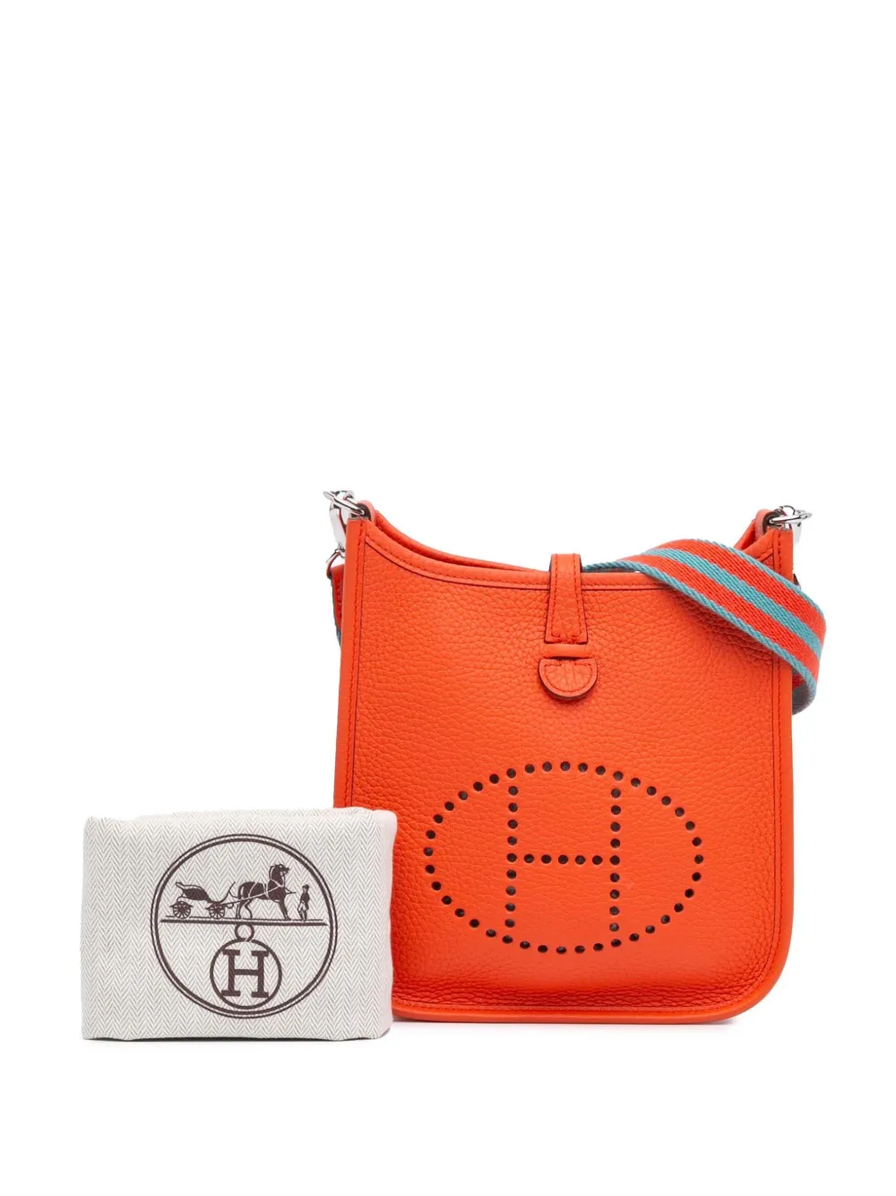 Hermès Pre-Owned 2015 Taurillon Clemence Evelyne I TPM crossbody bag - Oranje