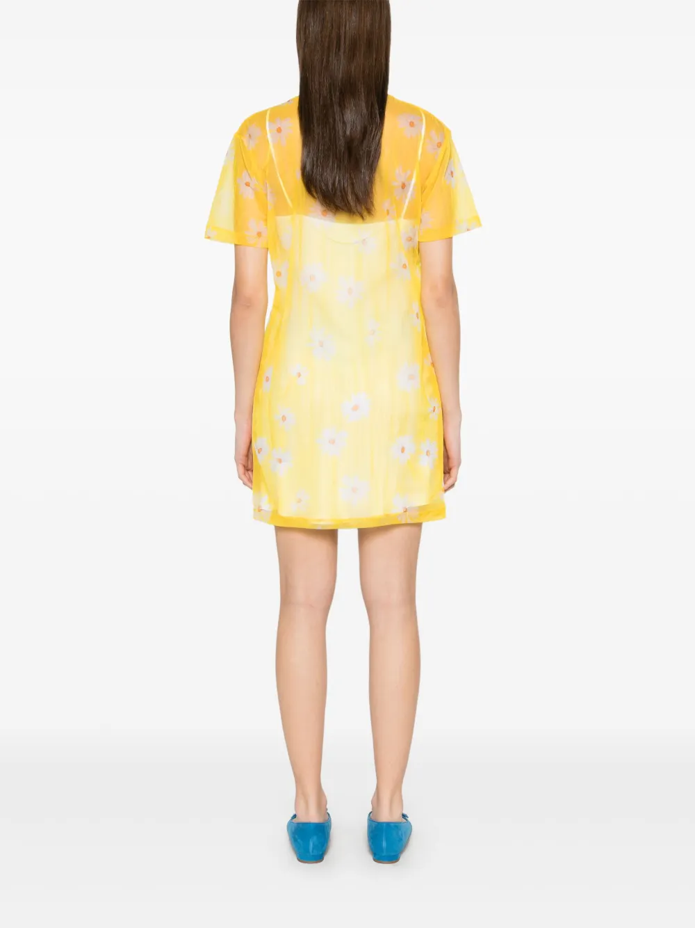 Moschino Mini-jurk met madeliefjesprint Geel