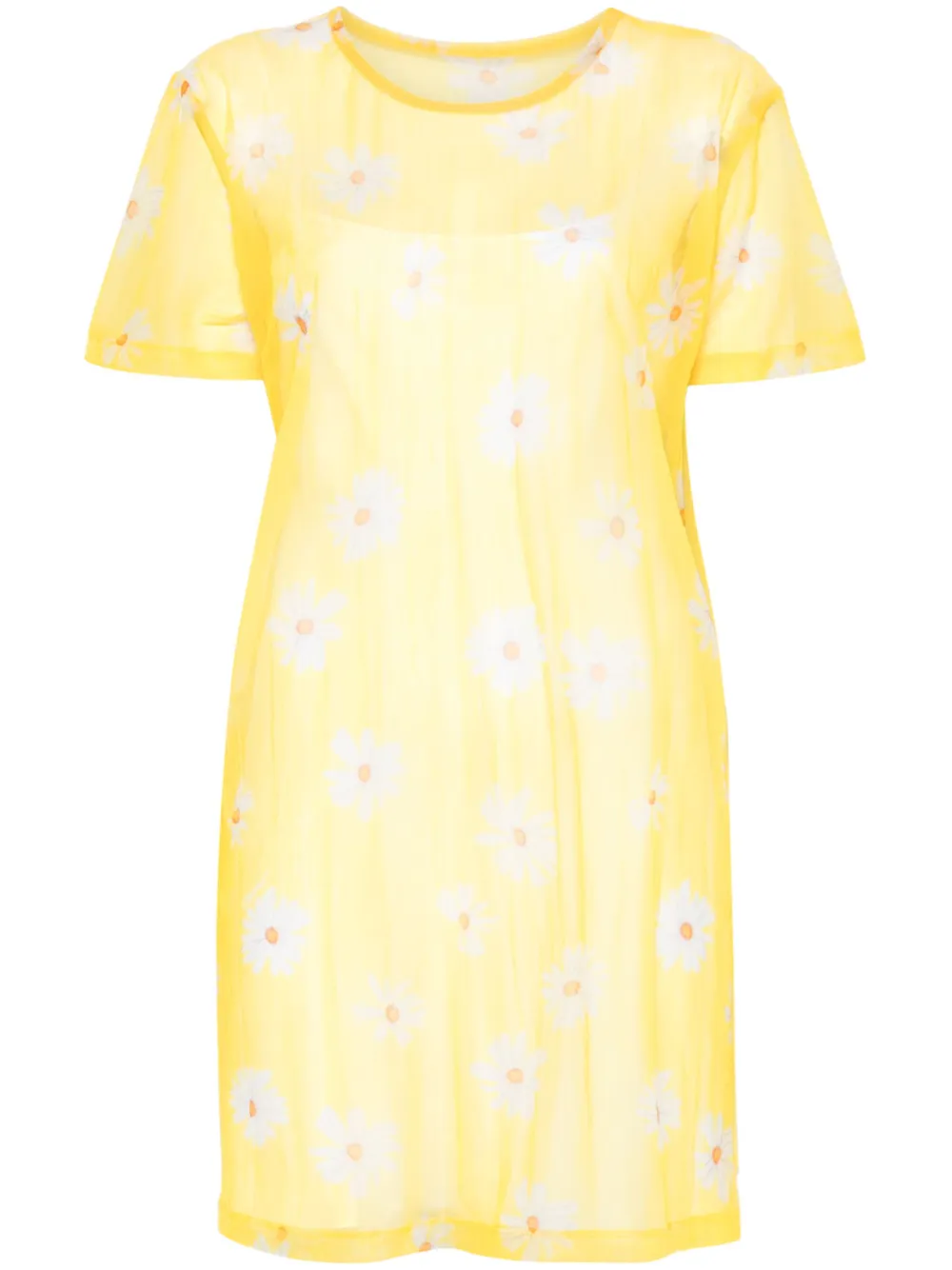 Moschino Mini-jurk met madeliefjesprint Geel