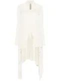 Rick Owens tied wrap coat - Neutrals