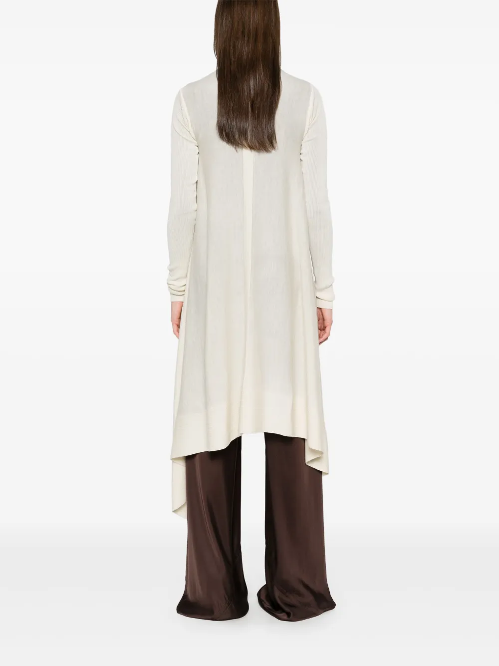 Rick Owens Gestrikte jas Beige