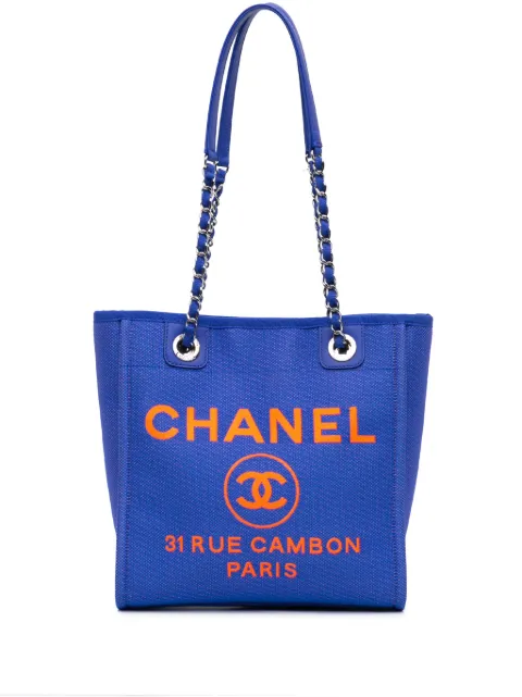 CHANEL Pre-Owned 2021 Mini Canvas Deauville tote bag