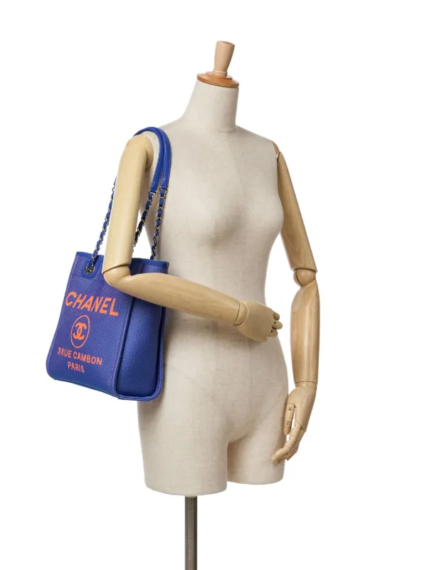 CHANEL Pre-Owned 2021 ミニ キャンバス ドーヴィル トート