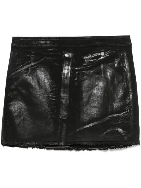 Rick Owens DRKSHDW coated mini skirt