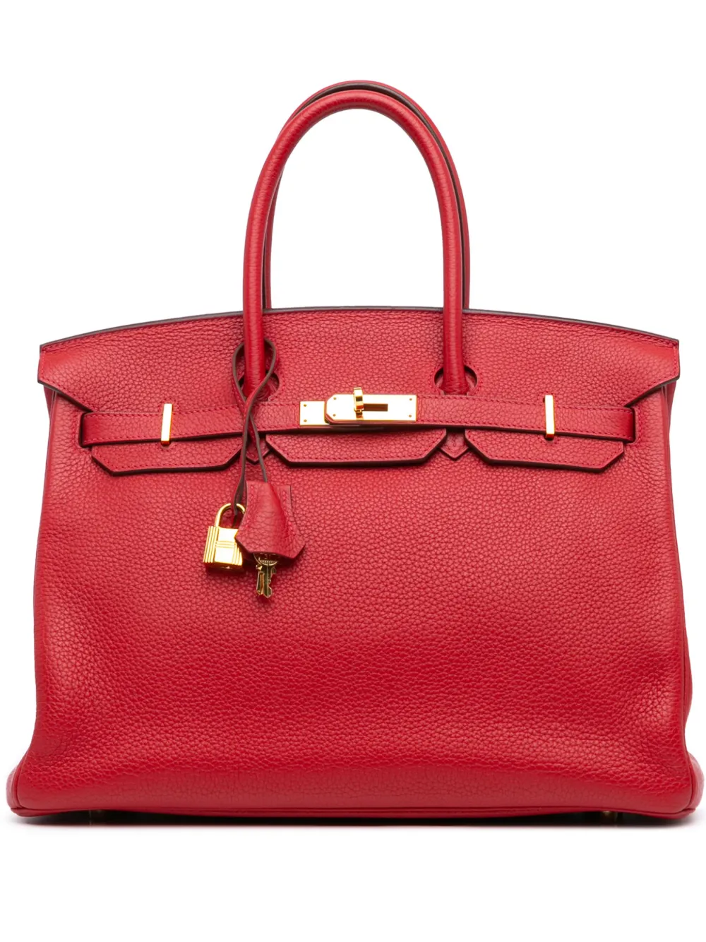 Hermès Pre-Owned 2011 トゴ バーキン ルトゥルネ 35 ハンドバッグ - レッド Hermès Pre-Owned 2011 トゴ バーキン ルトゥルネ 35 ハンドバッグ - レッド