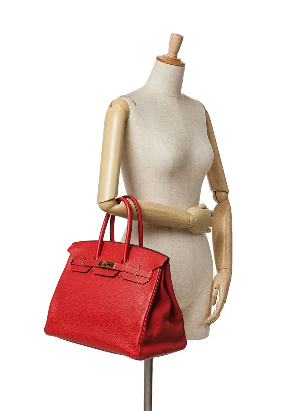 Hermès Pre-Owned 2011 Togo Birkin Retourne 35 handbag - Rood