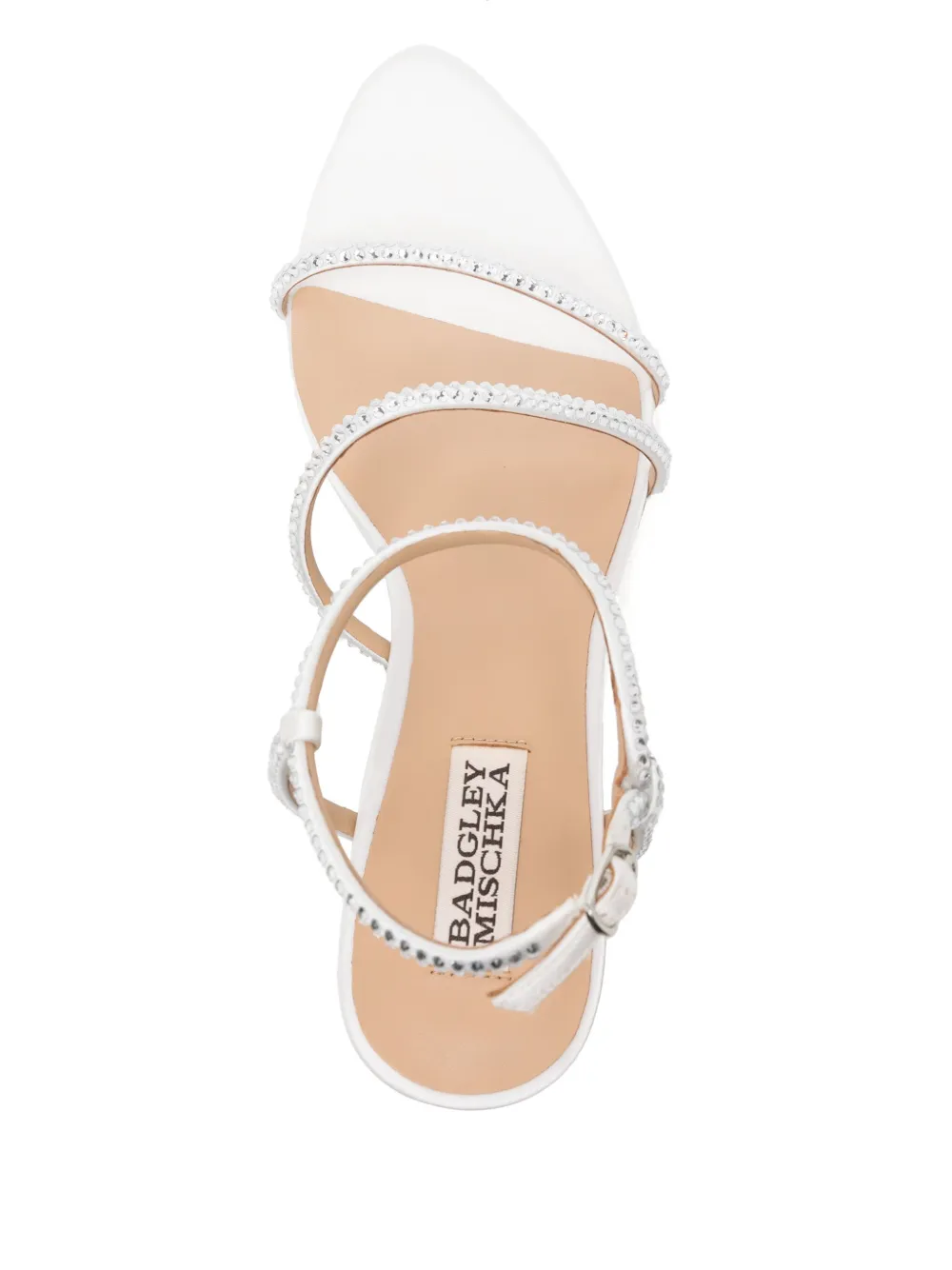 Badgley Mischka 70 mm Juliana sandalen Wit