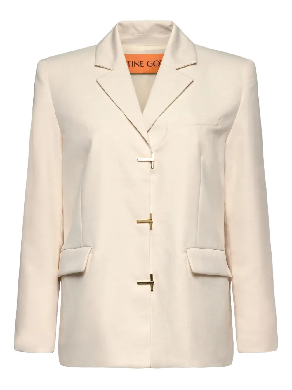 Stine Goya cross-fastening blazer | Neutrals | Image 1