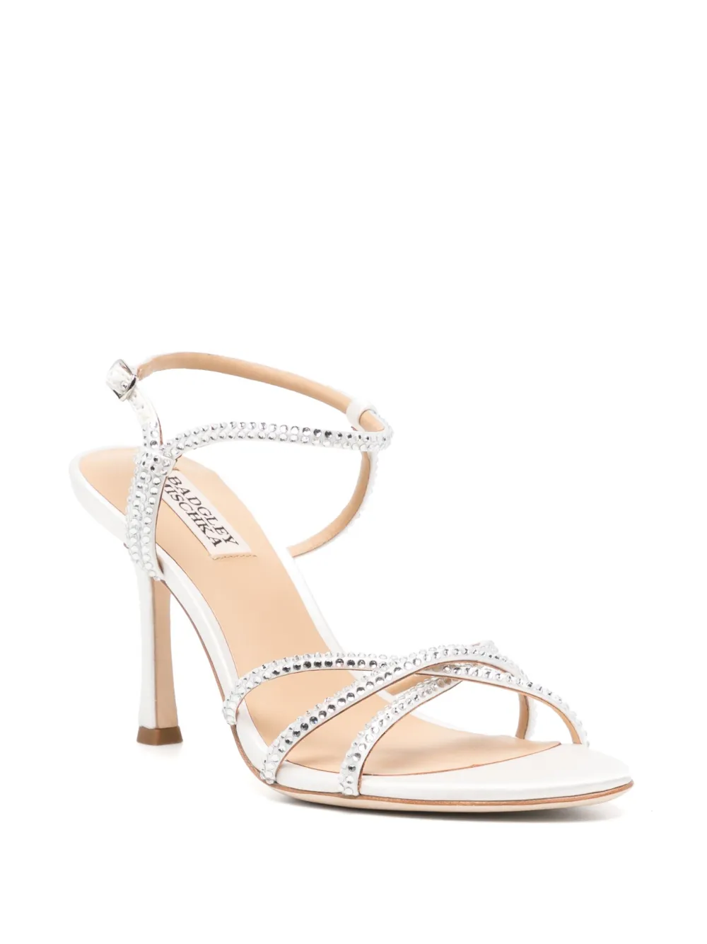 Badgley Mischka 85 mm Julietta sandalen Wit