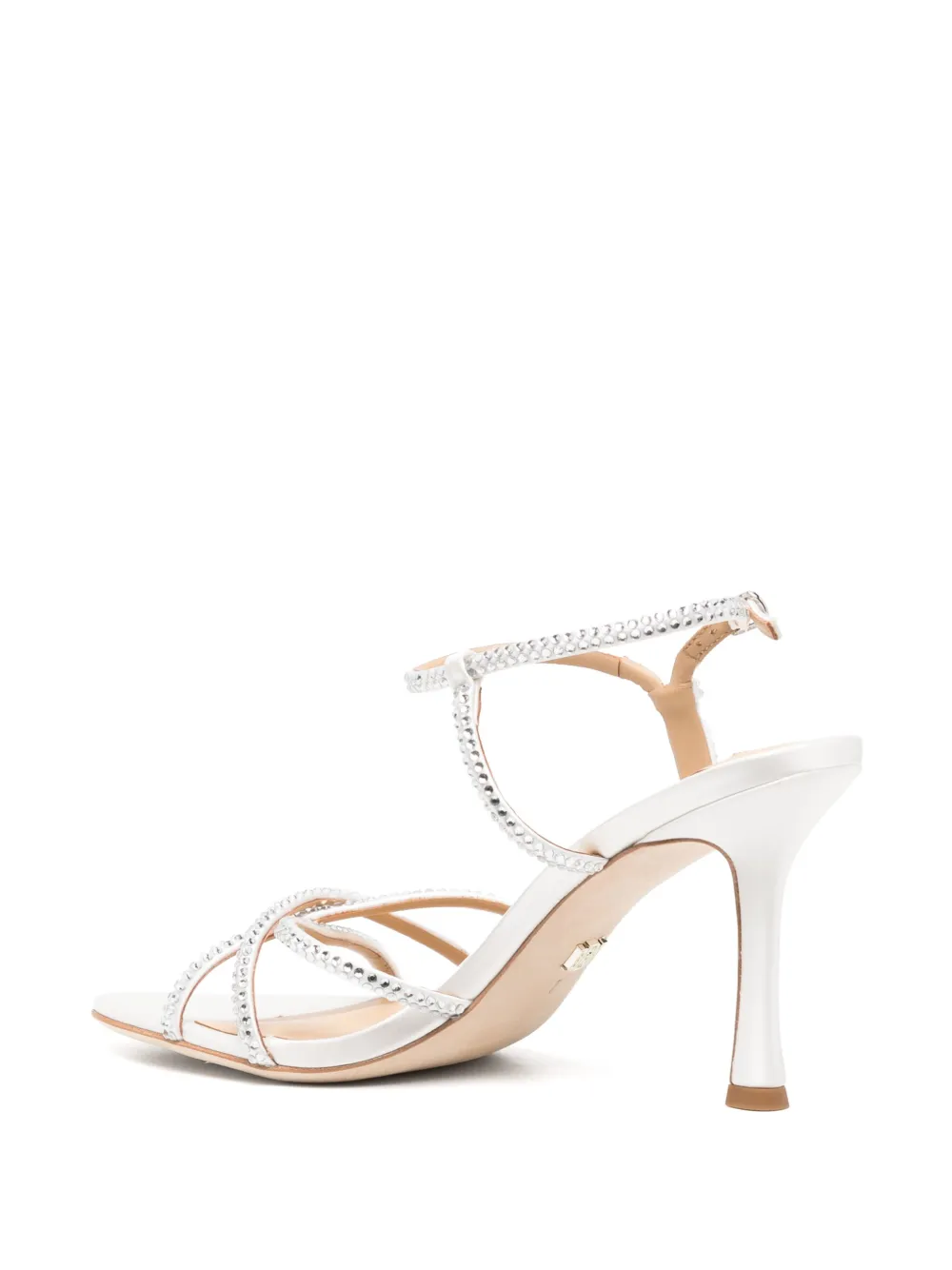 Badgley Mischka 85 mm Julietta sandalen Wit