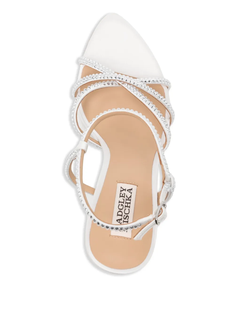 Badgley Mischka 85 mm Julietta sandalen Wit