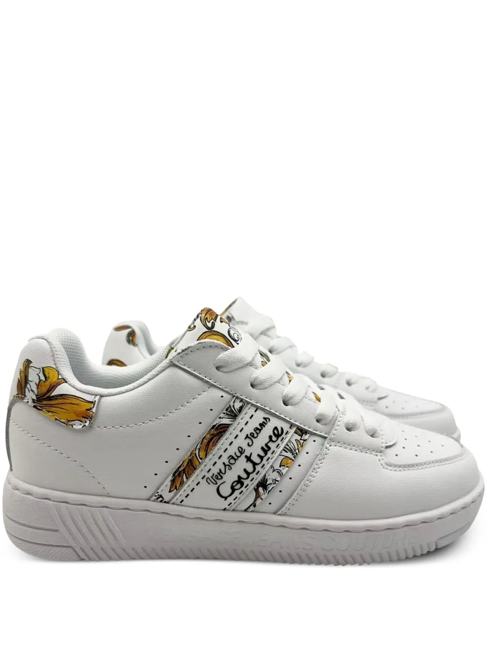 Versace Jeans Couture Barocco-print sneakers White