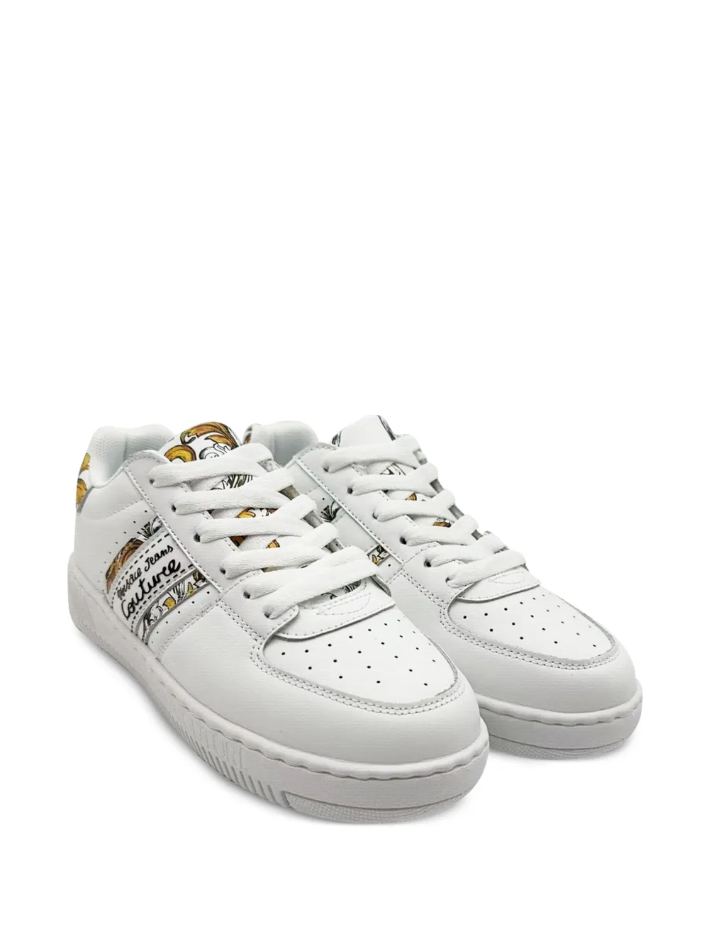 Versace Jeans Couture Barocco-print sneakers White