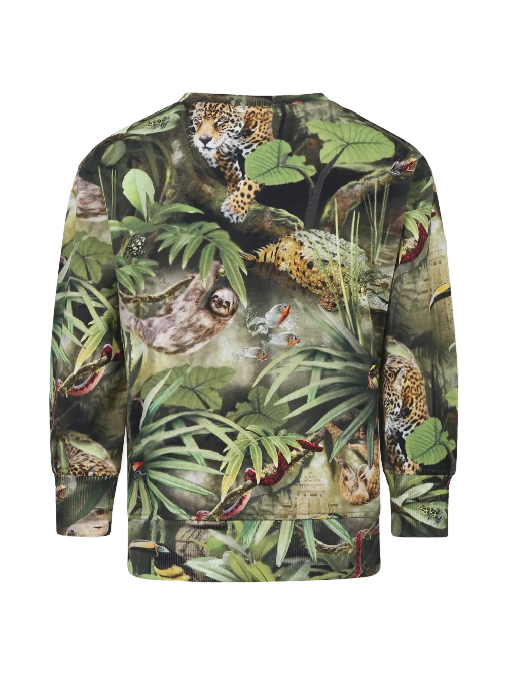 Molo Sweater met all-over print - Groen