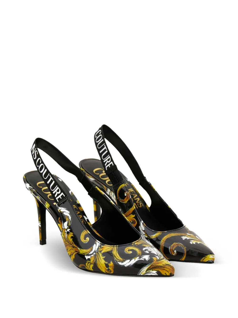 Versace Jeans Couture Pumps met print - Zwart