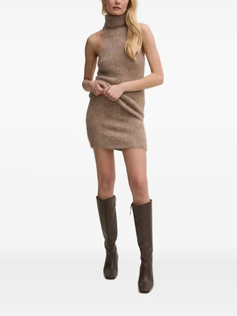 Gestuz turtleneck sleeveless knitted mini dress