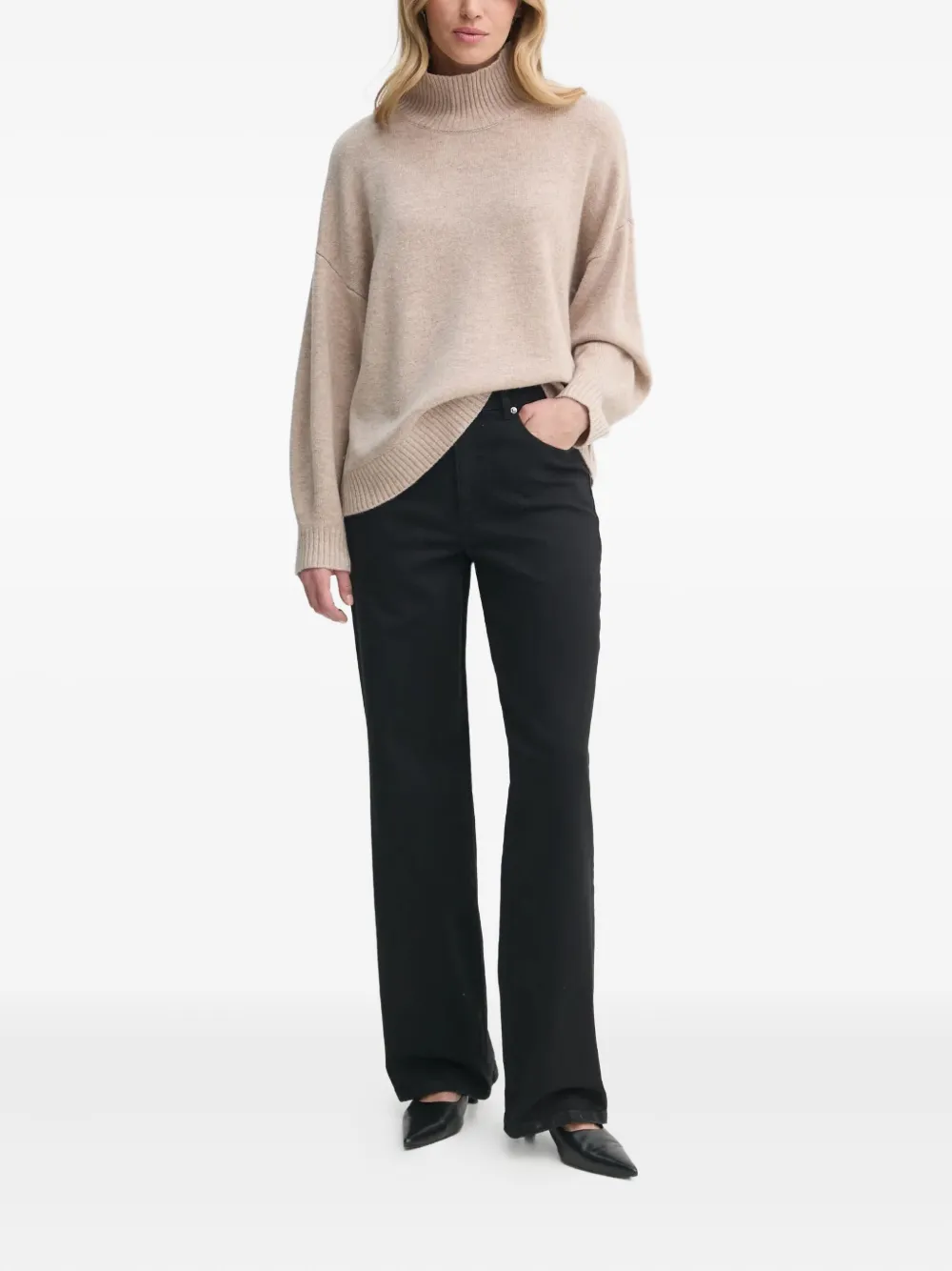 Gestuz Stretch-katoenen jeans - Zwart