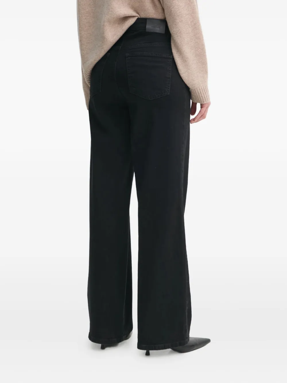 Gestuz Stretch-katoenen jeans Zwart