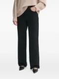 Gestuz logo-patch jeans - Black