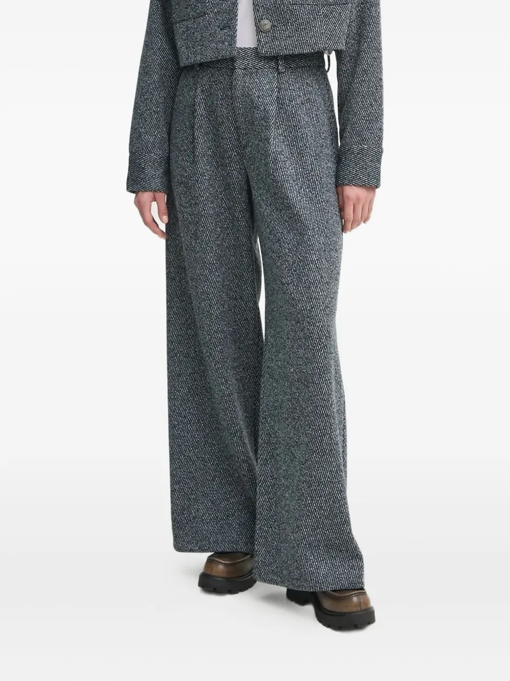 Gestuz pleated-front trousers | Blue | Image 1