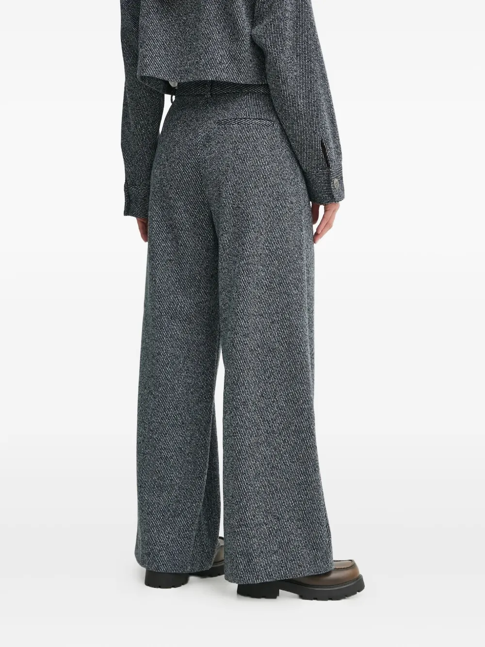Gestuz Broek met geplooide voorkant - Blauw