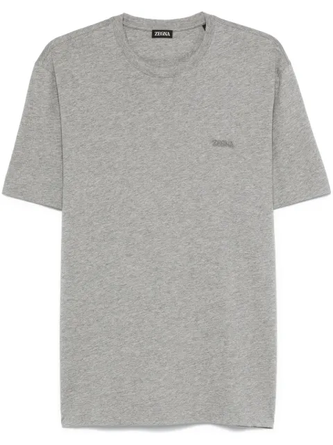Zegna logo-embroidered T-shirt