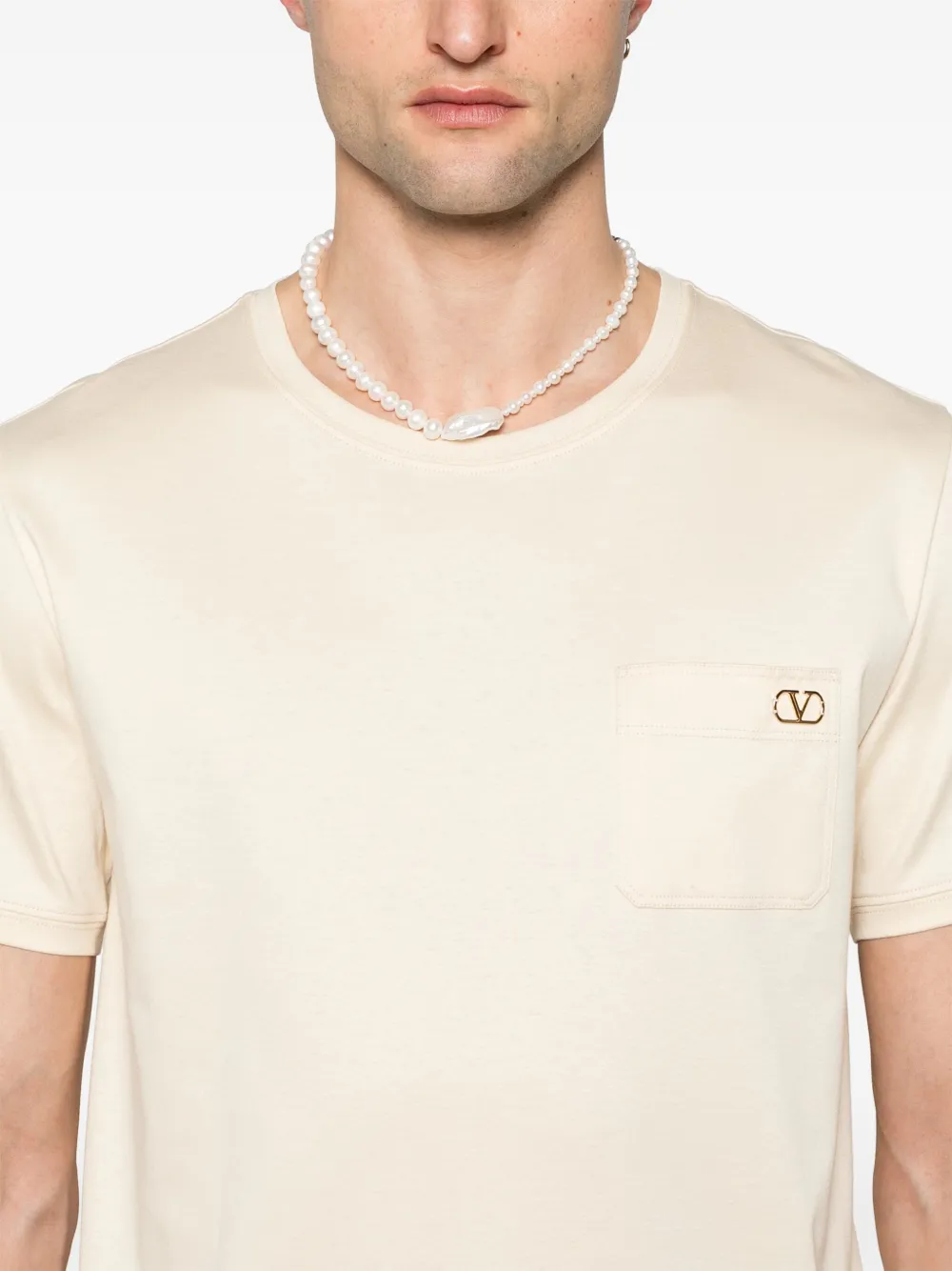 Valentino Garavani VLogo Signature T-shirt Beige