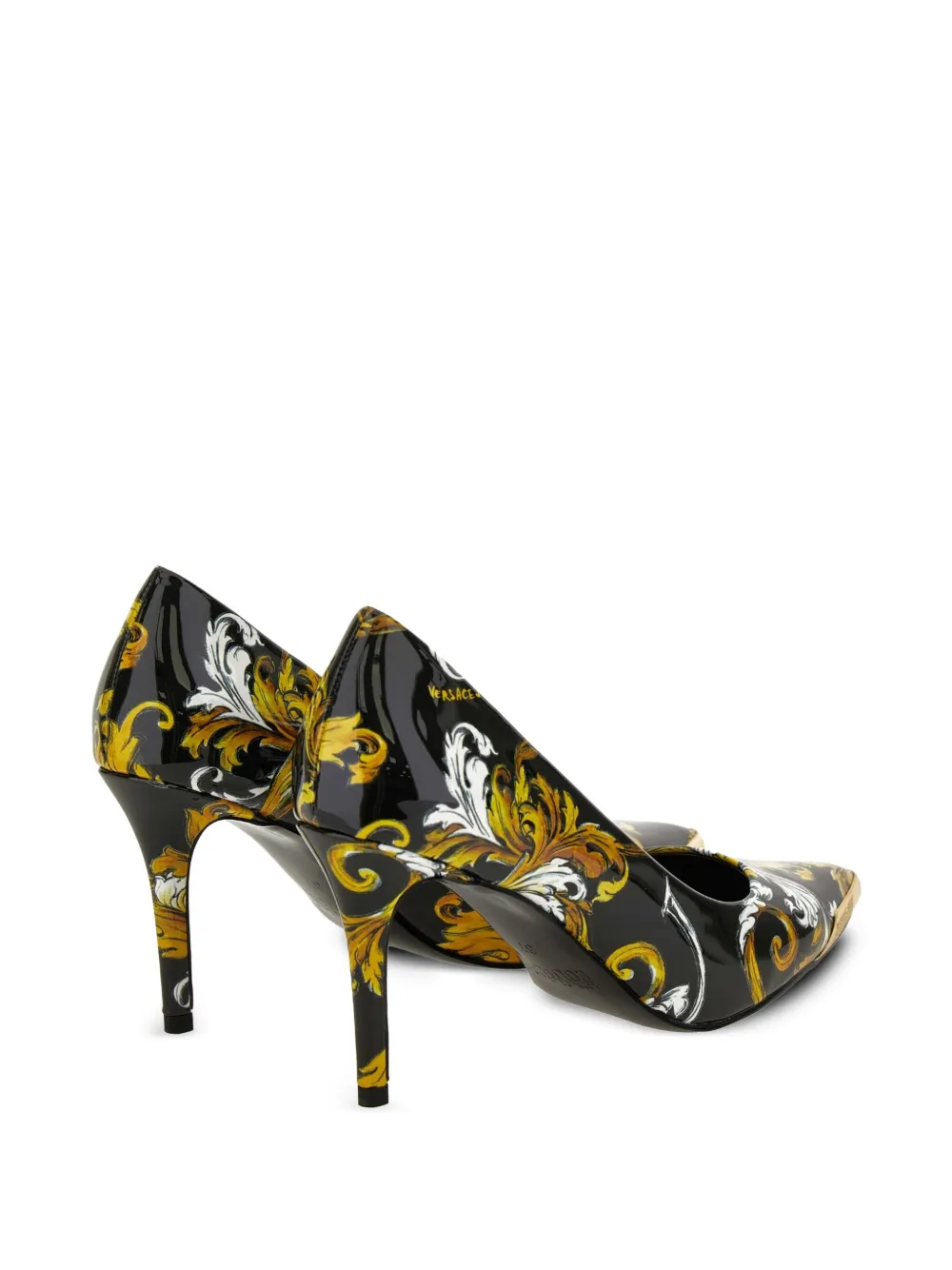 Versace Jeans Couture printed pumps Black