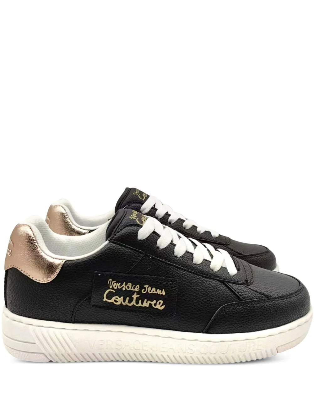 Versace Jeans Couture logo-patch sneakers Black