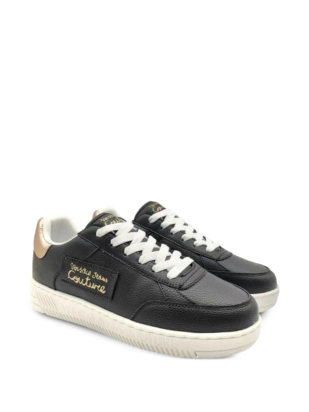 Versace Jeans Couture Sneakers met logopatch - Zwart