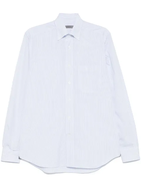 Corneliani camisa con rayas estampadas