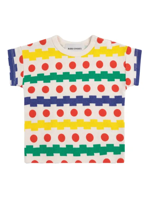 Bobo Choses geometric-pattern print T-shirt 