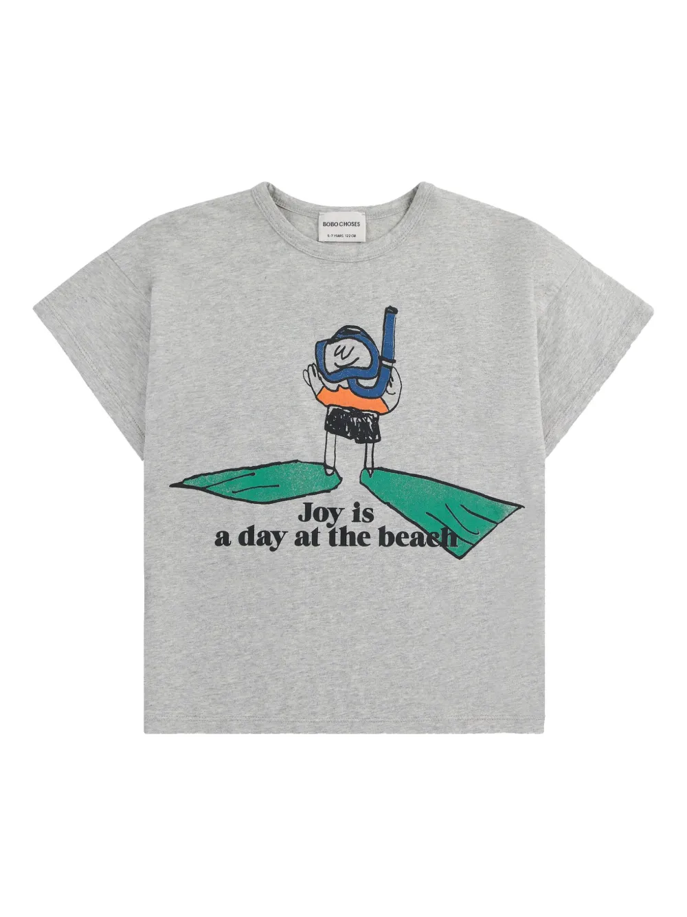 Bobo Choses T-shirt van biologisch katoen Grijs