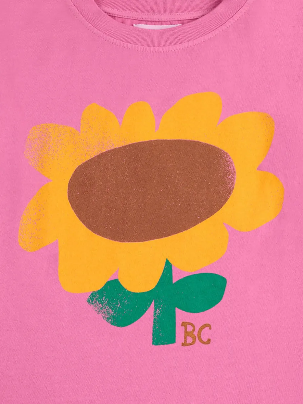 Bobo Choses sunflower-motif t-shirt - Roze