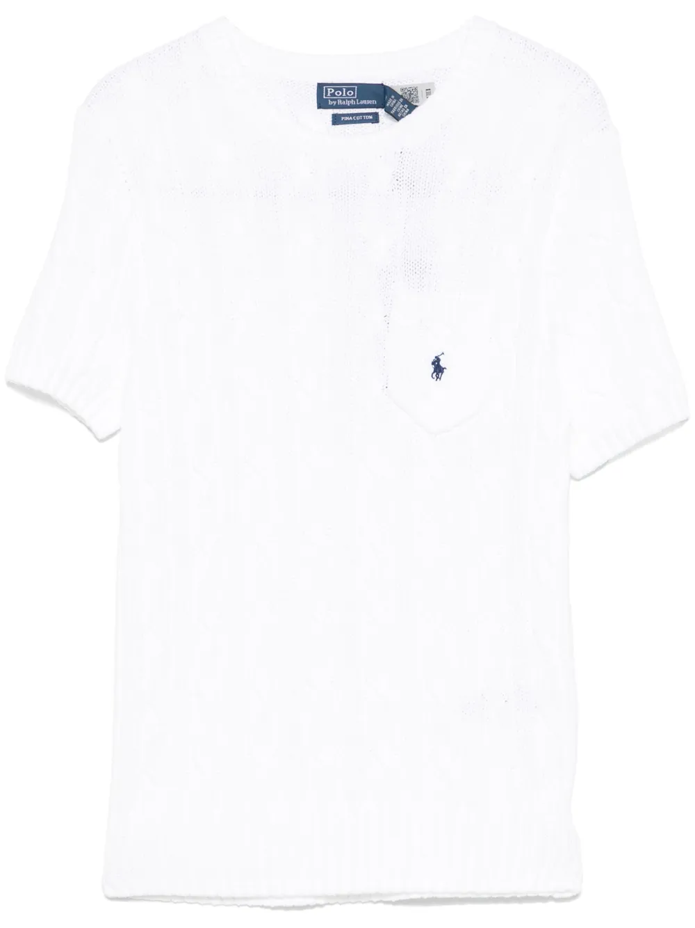 Polo Ralph Lauren Kabelgebreide top Wit