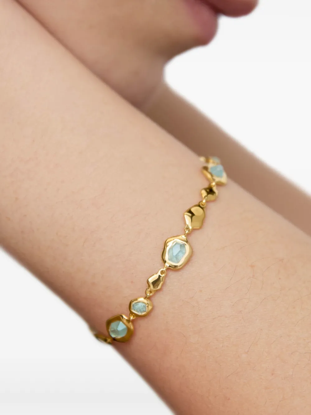 Monica Vinader Odyssey schakelarmband - Goud