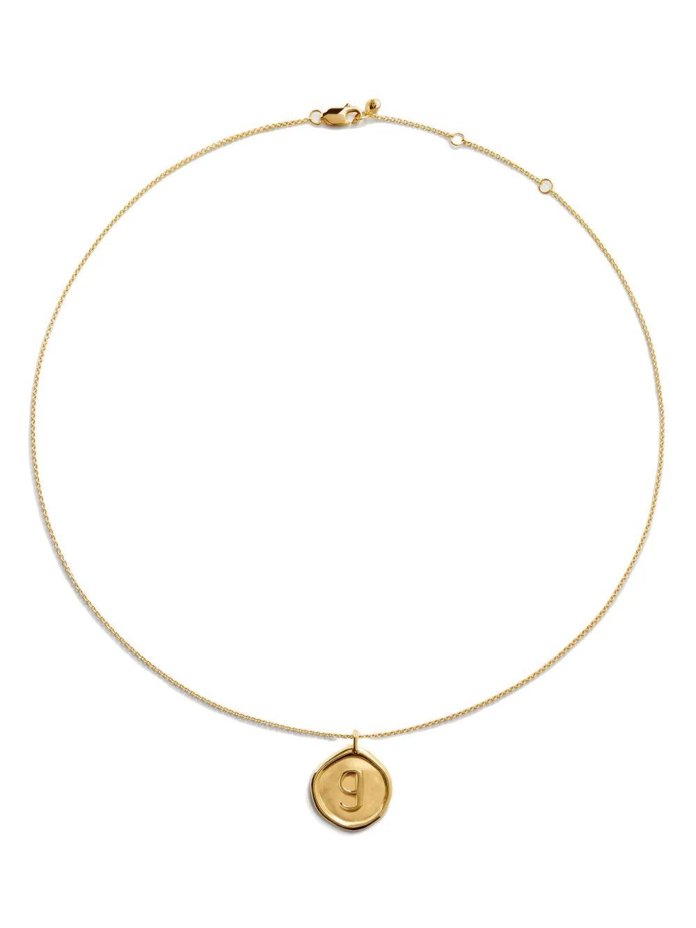 gold charm pendant necklace