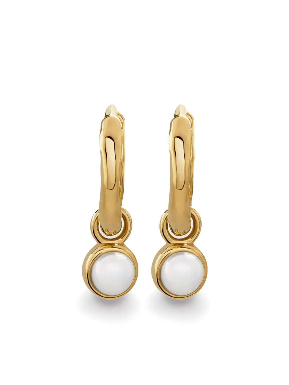 Monica Vinader mini Siren hoops | Gold | Image 1