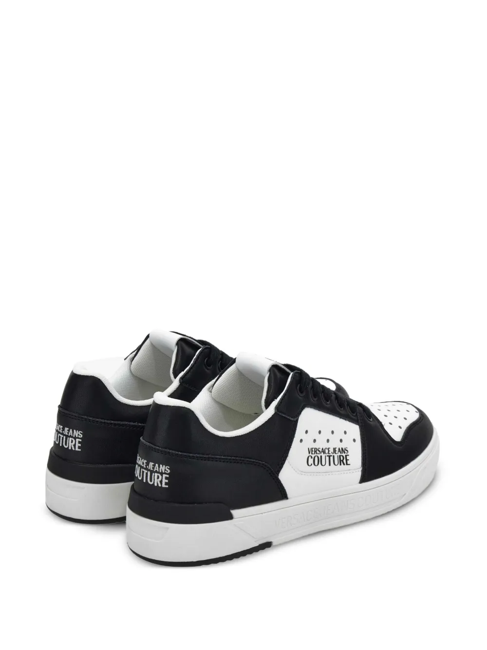 Versace Jeans Couture Sneakers met geperforeerde vlakken Wit