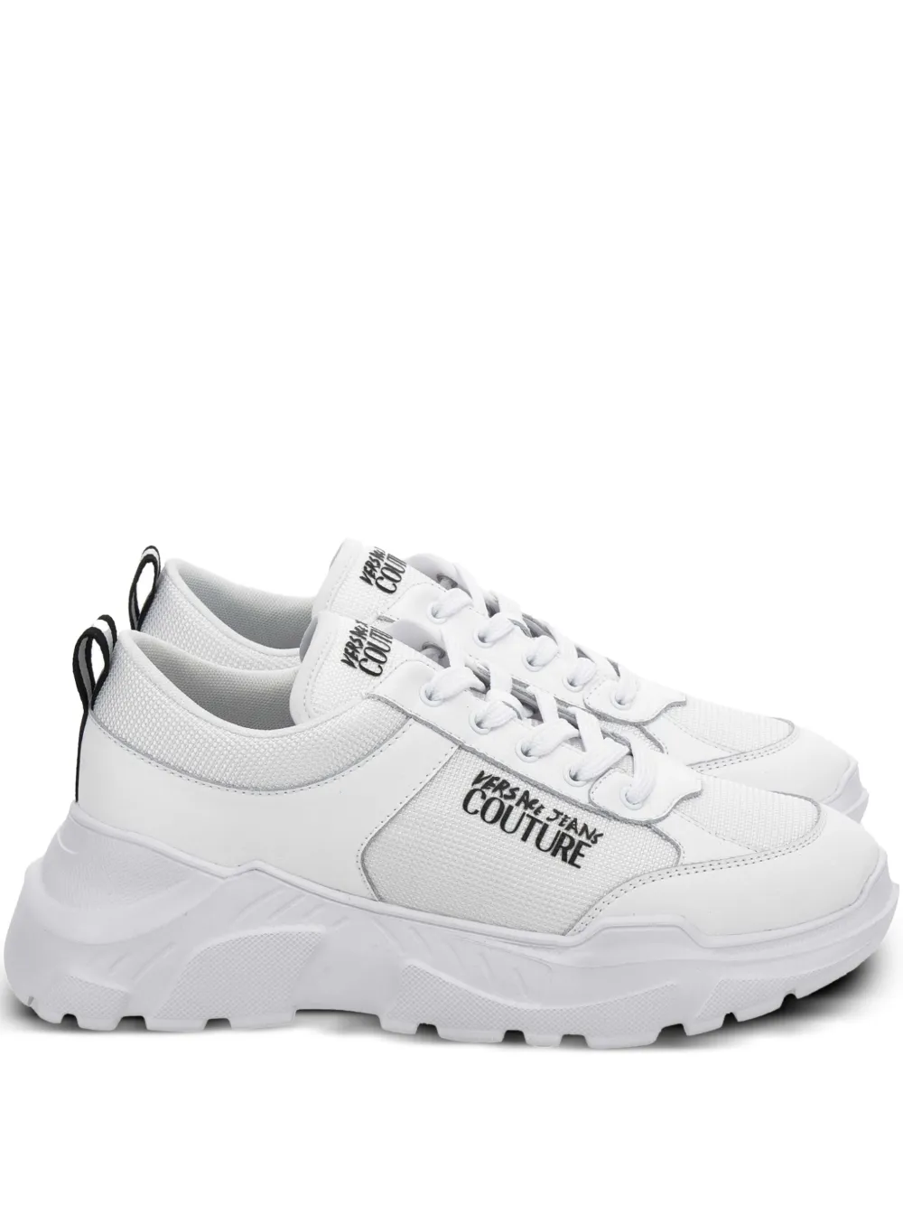 Versace Jeans Couture mesh-panelled sneakers White